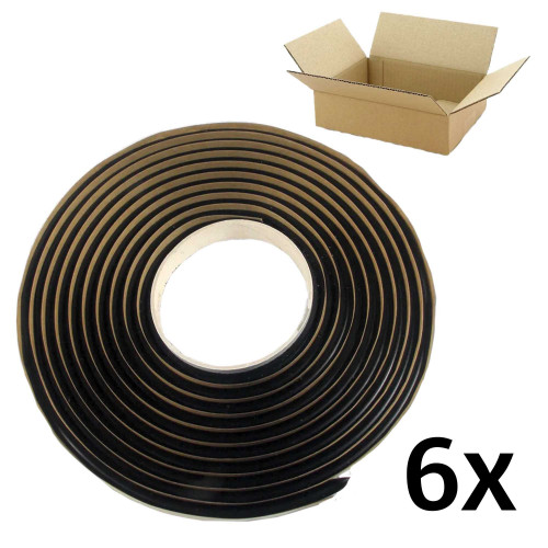 6x Butyltape koude kit 8x6.4mm rond, rol 4,5mtr