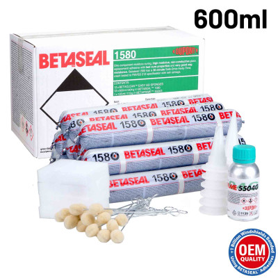 Betaseal 1580 30min 600ml Polyurethaanlijm set compleet (63-delig)
