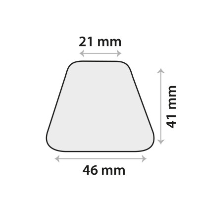 Sensor gel sticker 46 x 41mm, trapezium