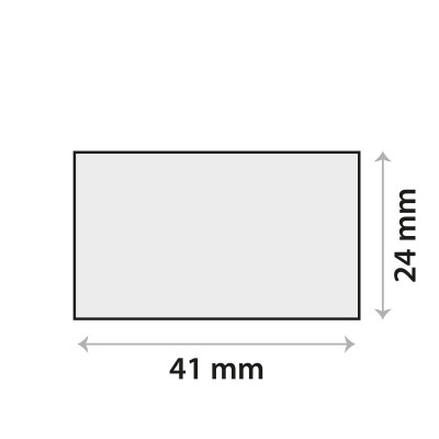 Sensor gel sticker 41x24mm, rechthoek