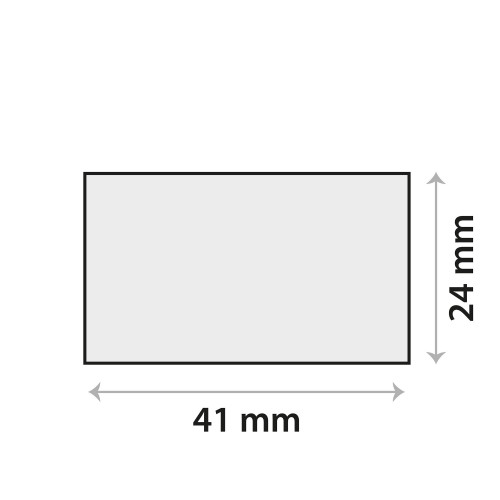 Sensor gel sticker 41x24mm, rechthoek