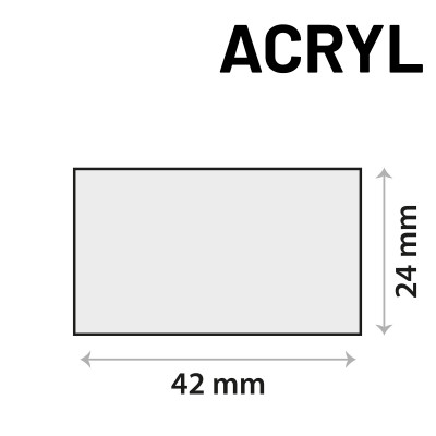 Sensor sticker zelfklevend acrylgel rechthoek 42 x 24mm