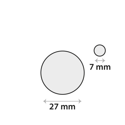 Sensor gel stickers Ø 27mm en Ø 7mm, rond