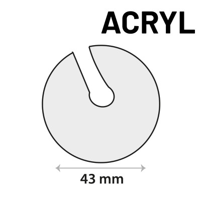 Sensor sticker zelfklevend acrylgel Ø 43mm