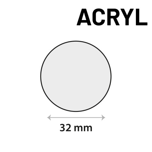 Sensor sticker zelfklevend acrylgel Ø 32mm, rond