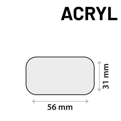  Sensor sticker zelfklevend acrylgel 56 x 31mm