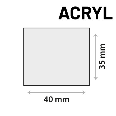 Sensor sticker zelfklevend acrylgel 40mm x 35mm