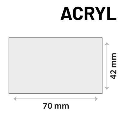 Sensor sticker zelfklevend acrylgel 70mm x 42mm