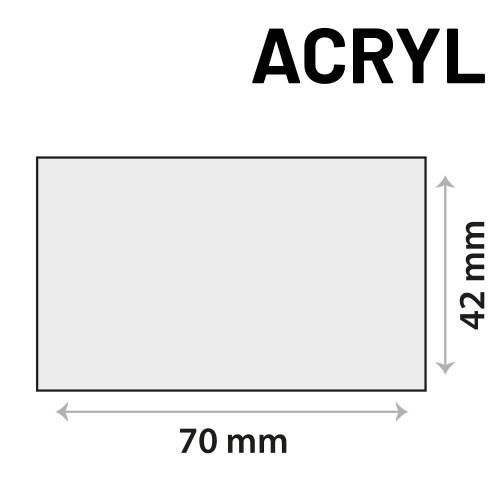 Sensor sticker zelfklevend acrylgel 70mm x 42mm