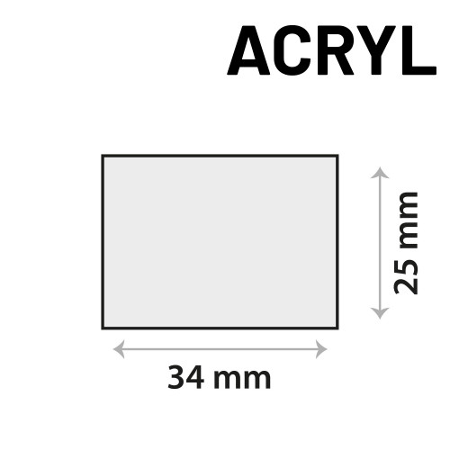 Sensor sticker zelfklevend acrylgel 34mm x 25mm