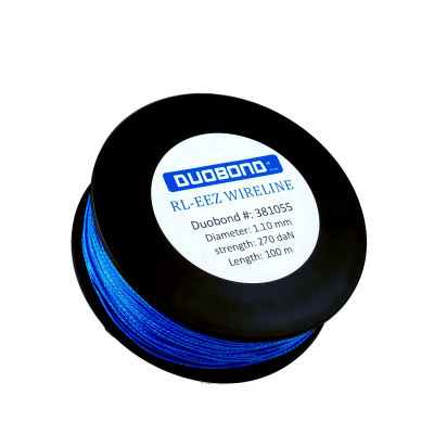 Duobond RL-eez wireline Rol/100 meter kunststof snijdraad 1,1mm, 270 daN. Blauw